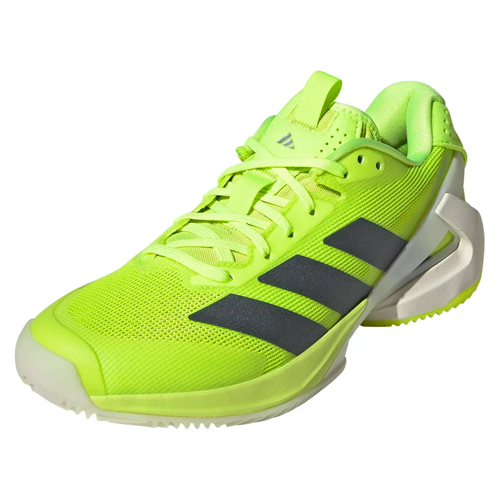 Women`s Adizero Ubersonic 5 Clay Tennis Shoes Lucid Lemon and Powder Yellow ADIDAS 5 Yellow