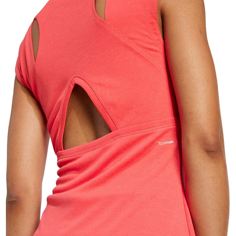 Women`s Climacool Pro Tennis Dress Semi Lucid Red ADIDAS