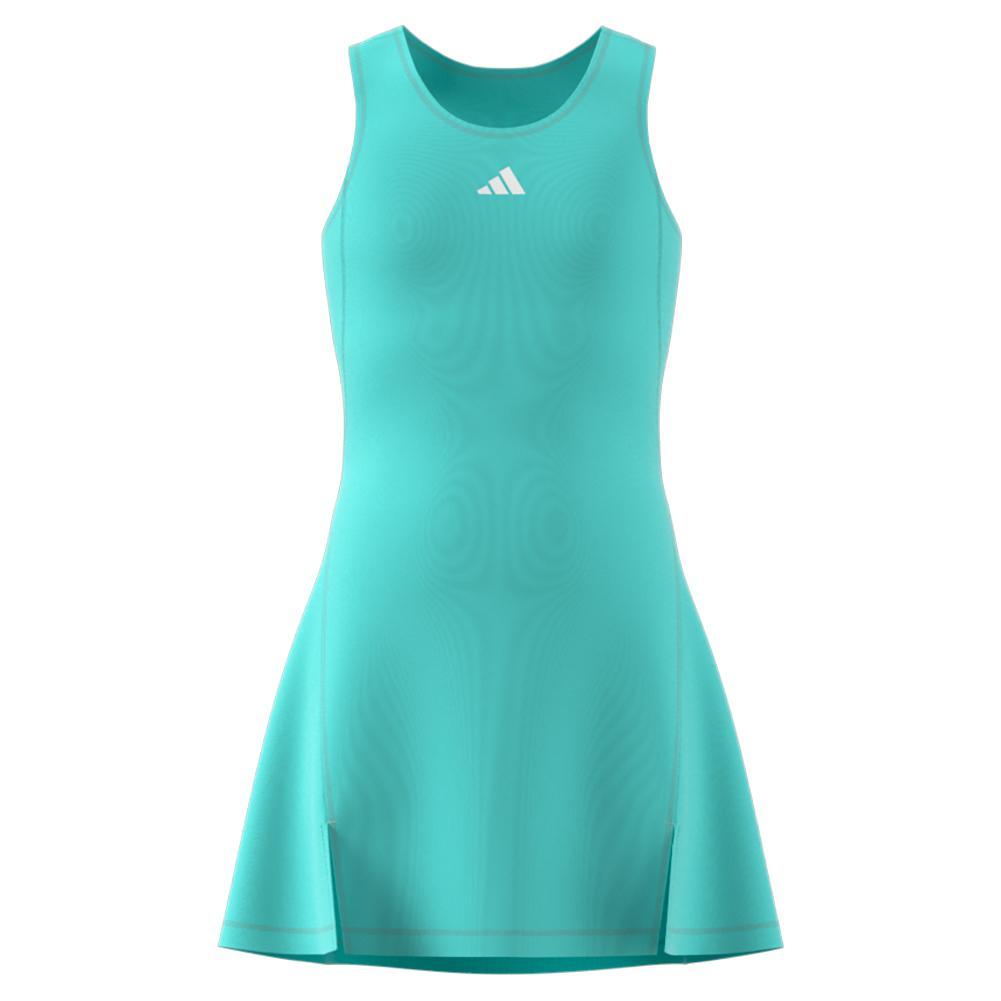 Girls Club Tennis Dress Semi Flash Aqua Girls Apparel ADIDAS
