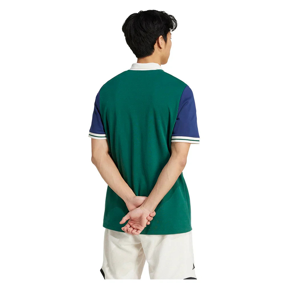 Men`s Heritage Tennis Polo Collegiate Green ADIDAS