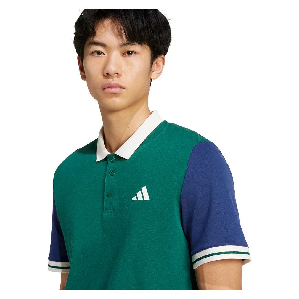 Men`s Heritage Tennis Polo Collegiate Green ADIDAS