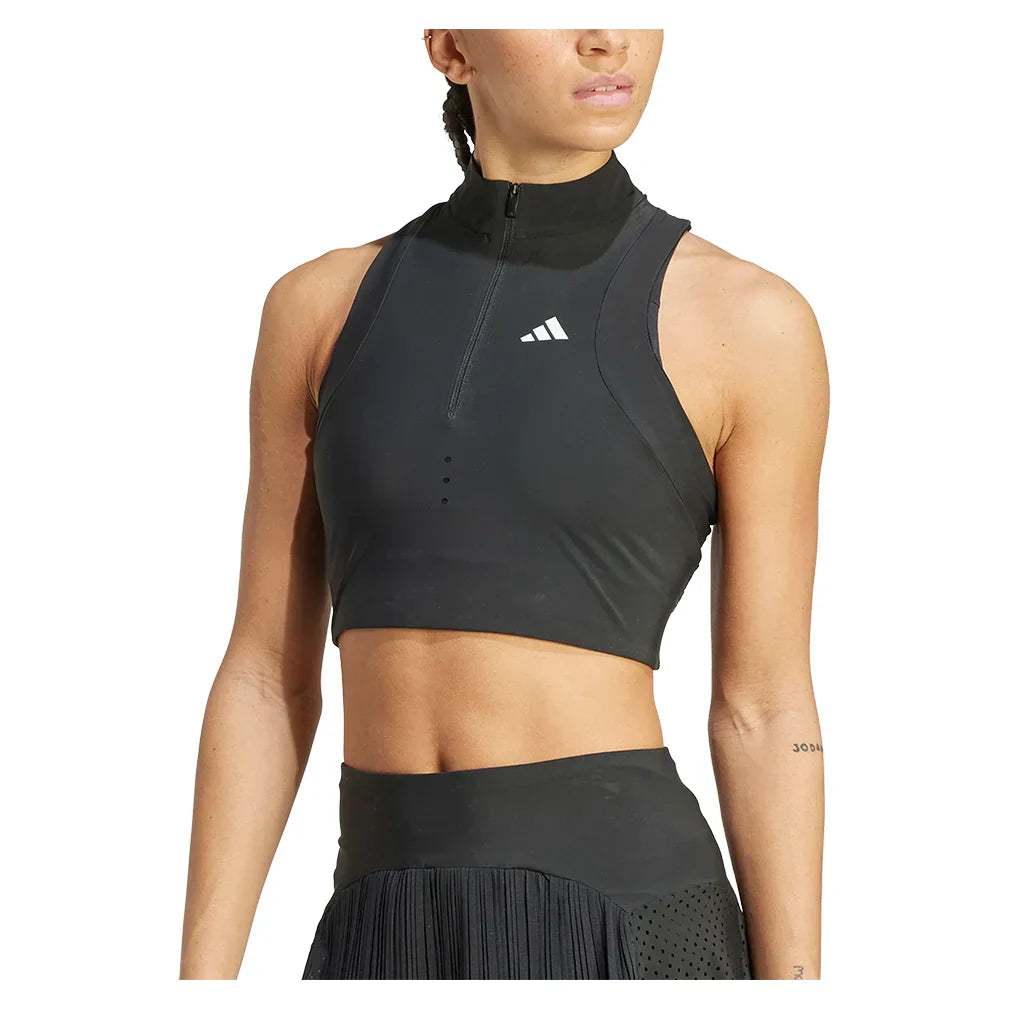 Women`s Pro Crop Tennis Tank Black ADIDAS