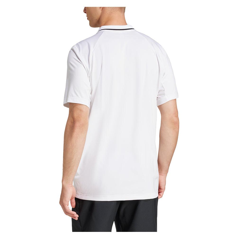 Men`s Club Pique Tennis Polo White MENS APPAREL ADIDAS