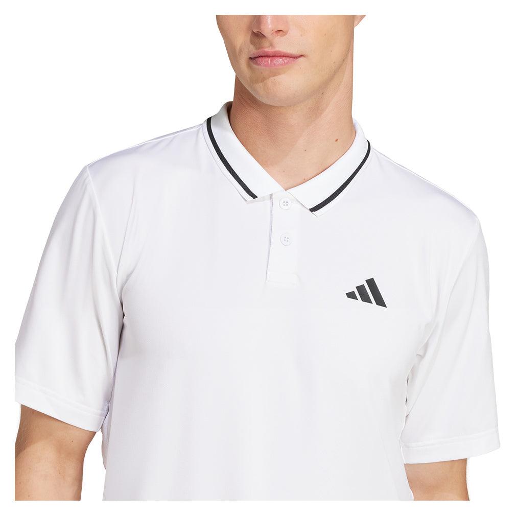 Men`s Club Pique Tennis Polo White MENS APPAREL ADIDAS