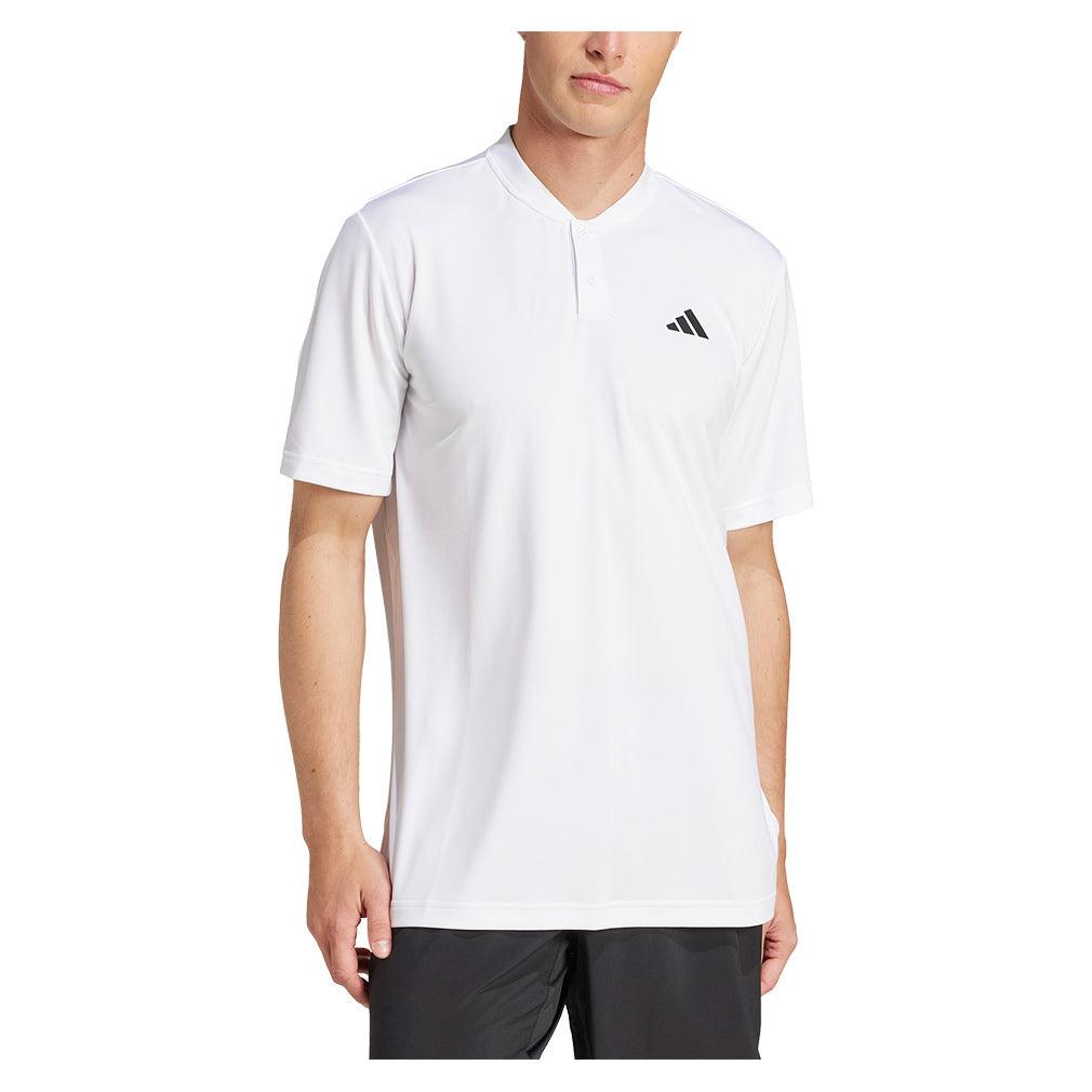 Men`s Club Climacool Henley Tennis Top White MENS APPAREL ADIDAS