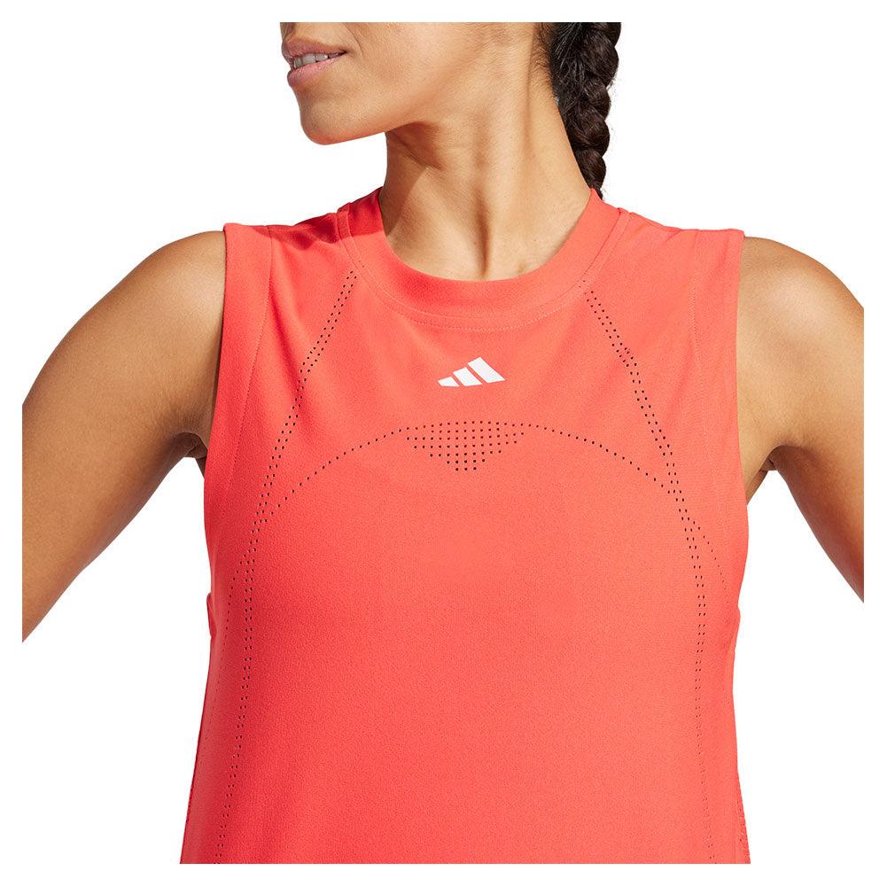 Women`s Climacool Match Pro Tennis Tank Semi Lucid Red ADIDAS