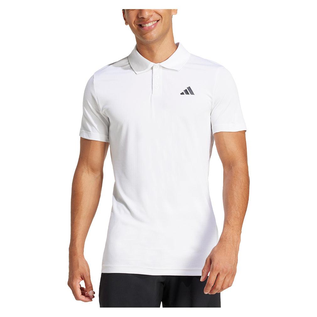 Men`s Freelift Tennis Polo White MENS APPAREL ADIDAS