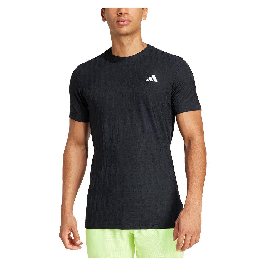 Men`s Freelift Tennis Top Black MENS APPAREL ADIDAS