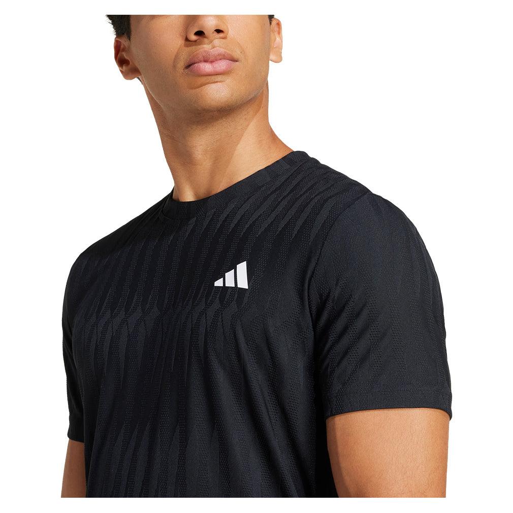 Men`s Freelift Tennis Top Black MENS APPAREL ADIDAS