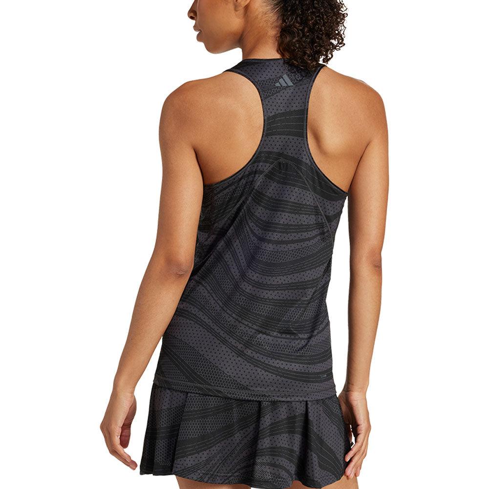 Women`s Club Graphic Tennis Tank Carbon ADIDAS