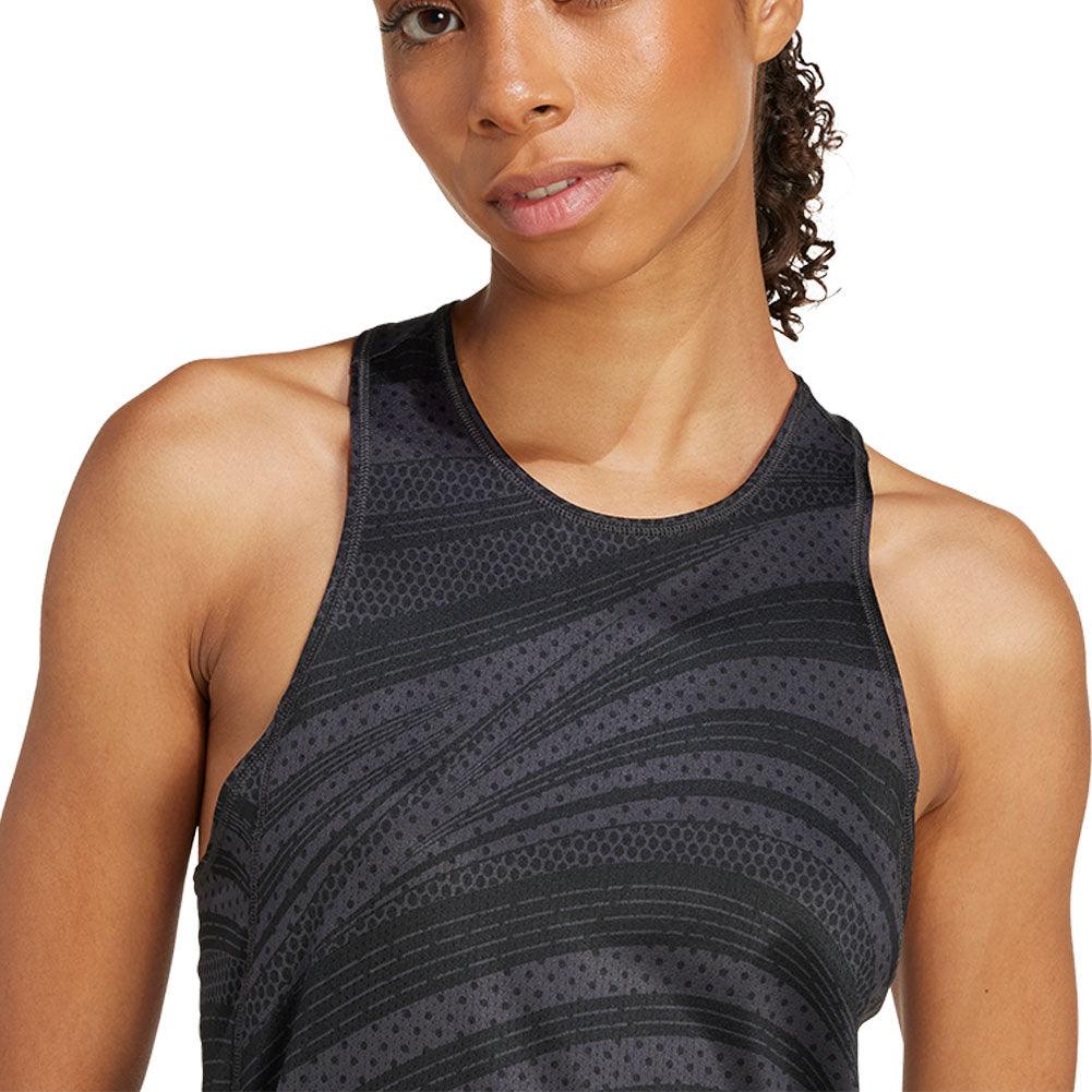 Women`s Club Graphic Tennis Tank Carbon ADIDAS