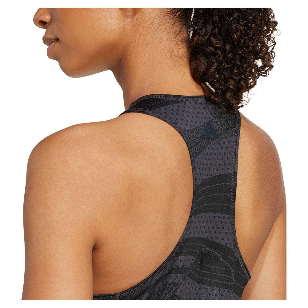 Women`s Club Graphic Tennis Tank Carbon ADIDAS
