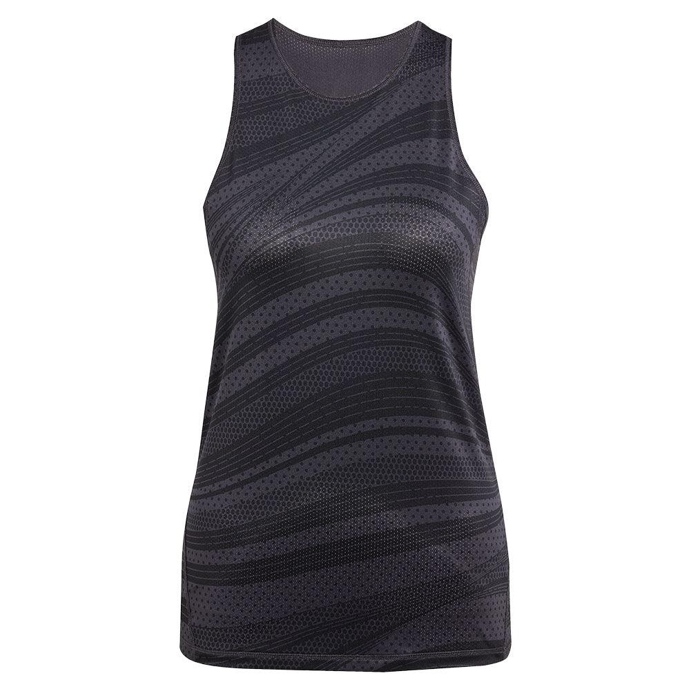 Women`s Club Graphic Tennis Tank Carbon ADIDAS Carbon 2XS