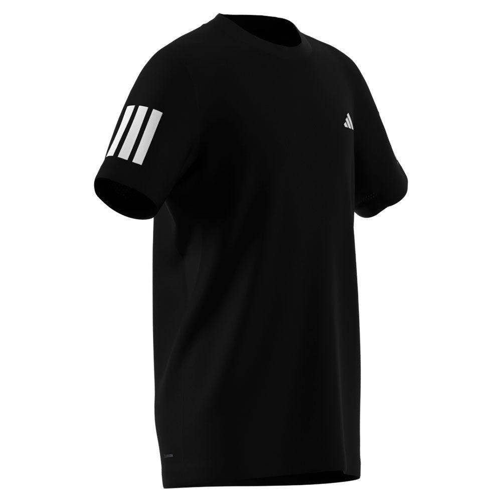 Boys' Club 3 Stripe Tennis Top Black ADIDAS