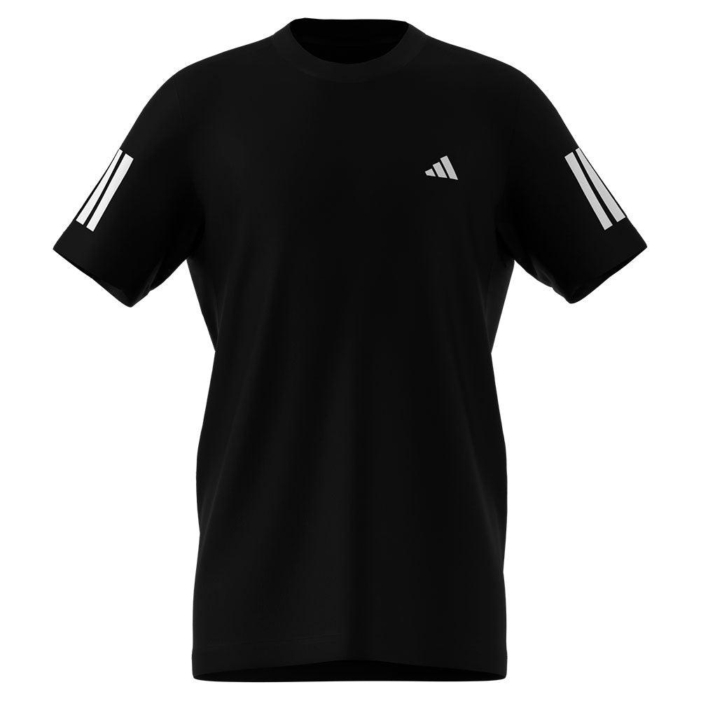 Boys' Club 3 Stripe Tennis Top Black ADIDAS