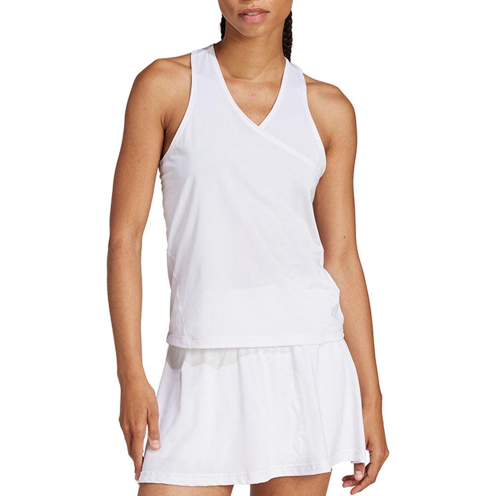 Women`s Club V-Neck Tennis Tank White ADIDAS
