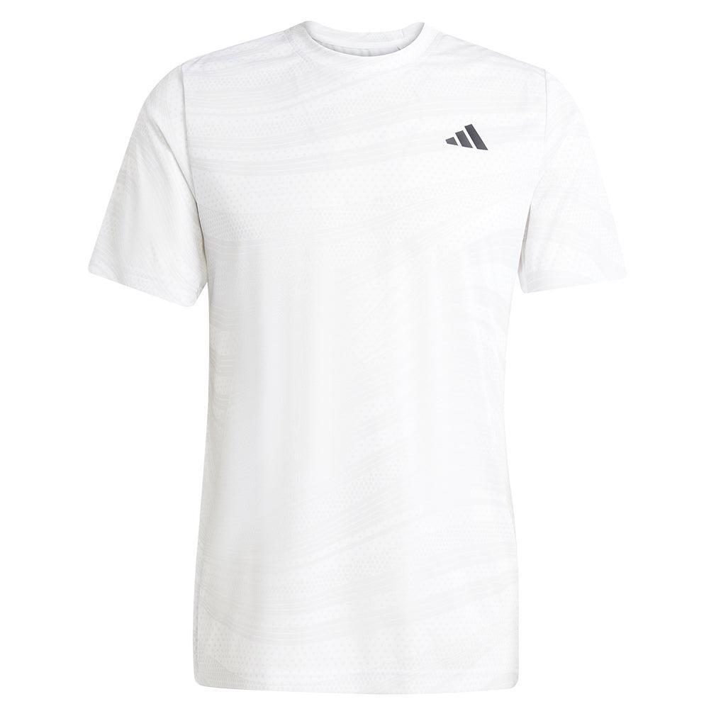 Men`s Club Graphic Tennis Top White MENS APPAREL ADIDAS XS White