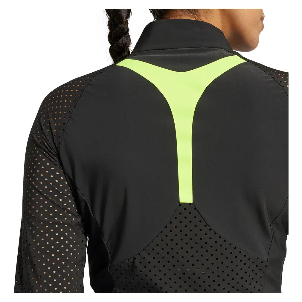 Women`s Climacool Coldback 3/4 Long Sleeve Pro Tennis Top Black ADIDAS