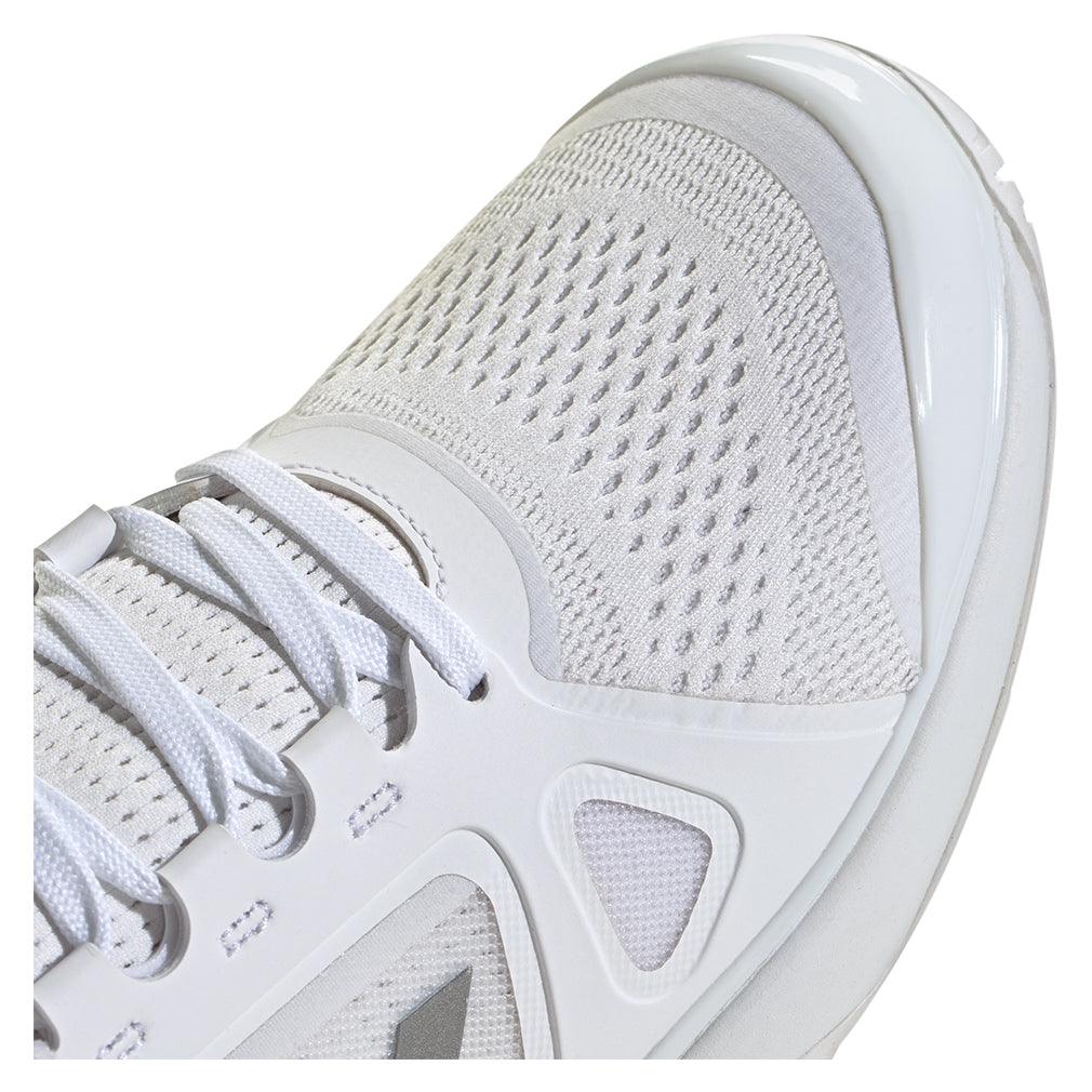 Women`s Stella Court Tennis Shoes White and Lucid Red ADIDAS