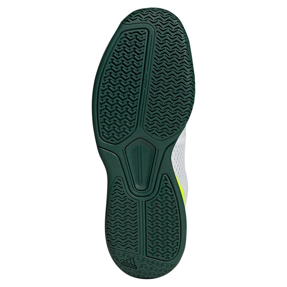 Men`s Courtflash Pickleball Shoes Core Black and Collegiate Green ADIDAS