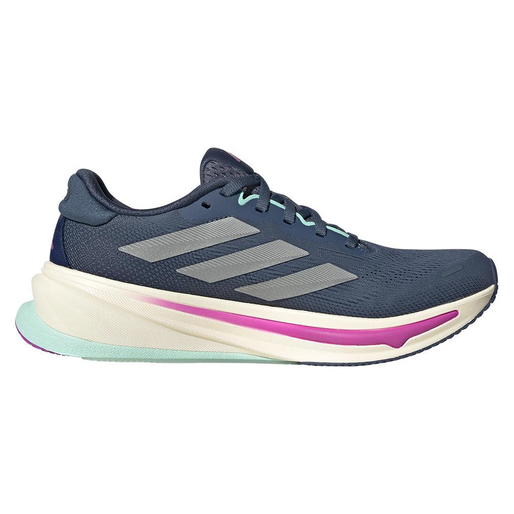 Women`s Supernova Rise 2 Running Shoes Preloved Ink and Matte Silver ADIDAS