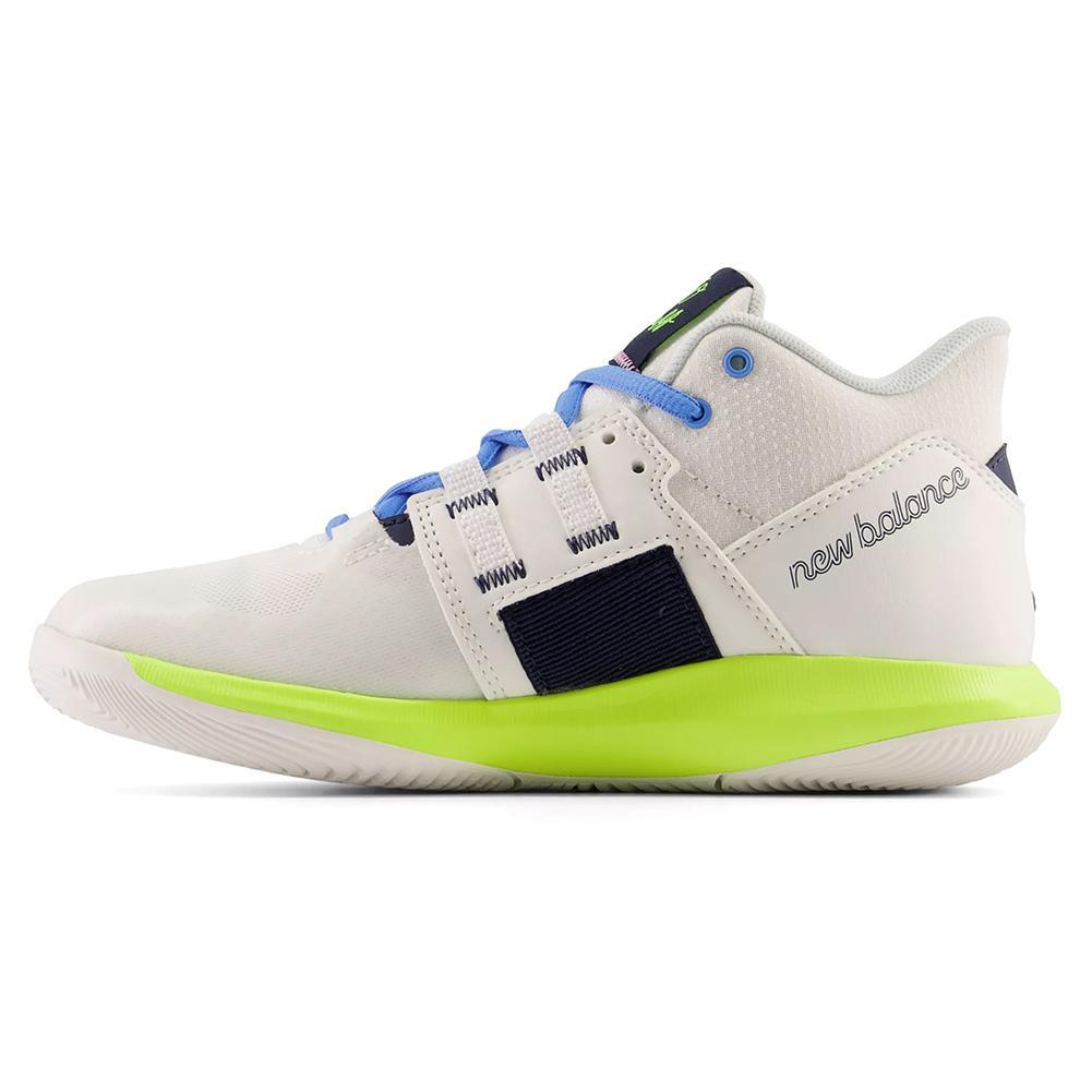 Juniors` Coco CG1 Tennis Shoes White and Hi-lite Top Tennis Shoes NEW BALANCE