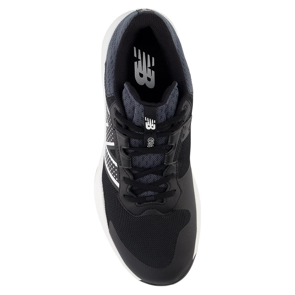 Men`s 696v6 2E Width Tennis Shoes Black and White TOP TENNIS SHOES NEW BALANCE