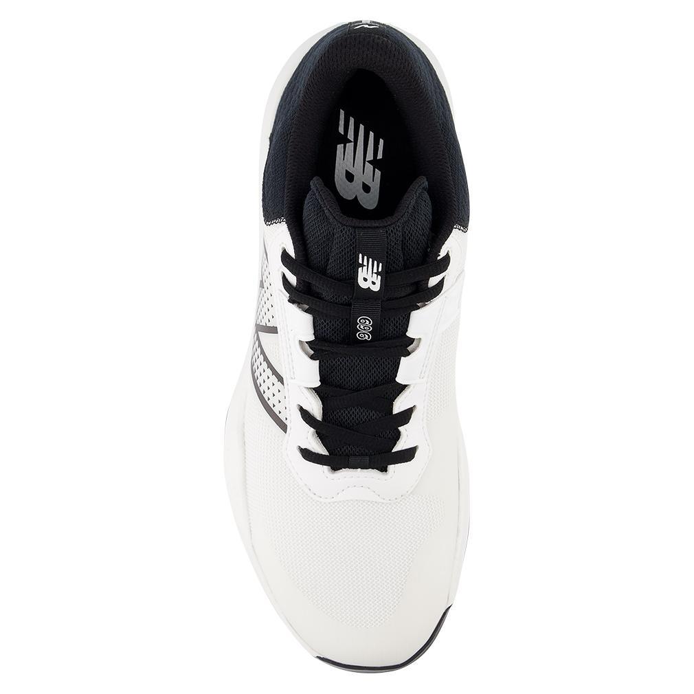Men's 696v6 D Width Tennis Shoes White and Black Super Sale NEW BALANCE