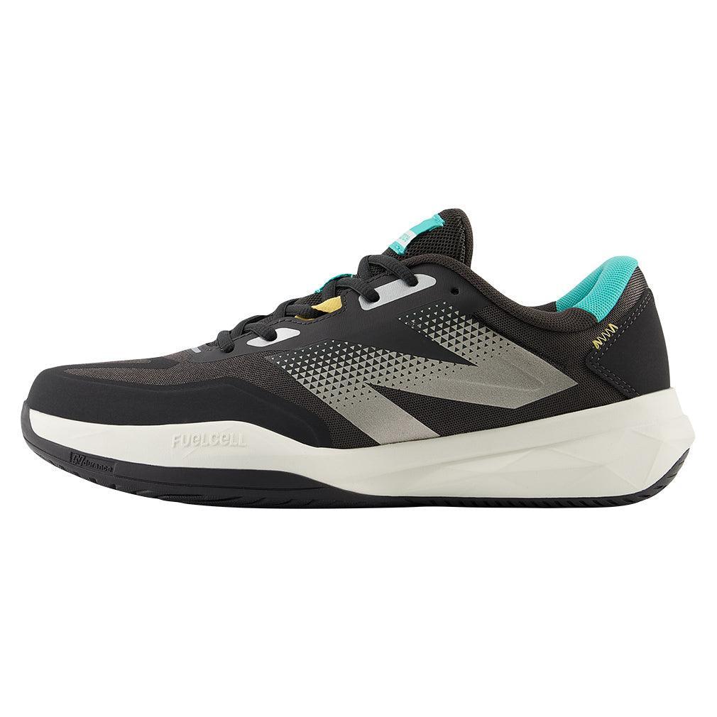 Men`s FuelCell 796v4 2E Width Tennis Shoes Black Cement and Cyber Jade NEW BALANCE