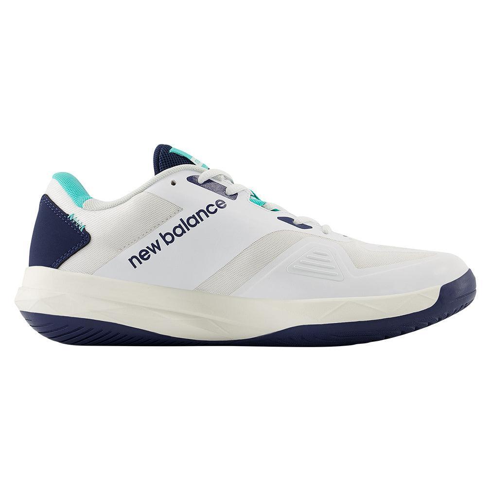 Men`s FuelCell 796v4 2E Width Tennis Shoes White and Navy NEW BALANCE