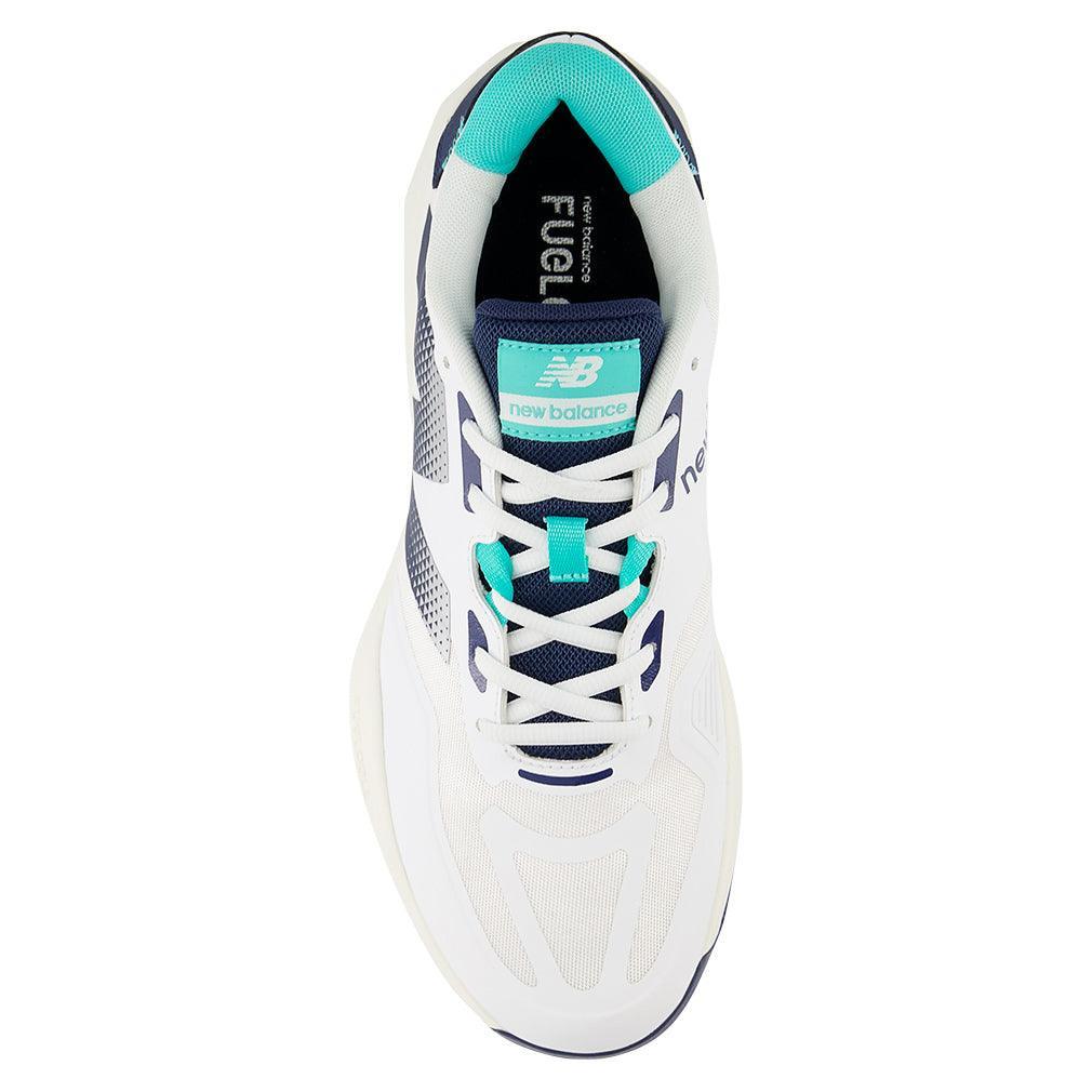 Men`s FuelCell 796v4 2E Width Tennis Shoes White and Navy NEW BALANCE