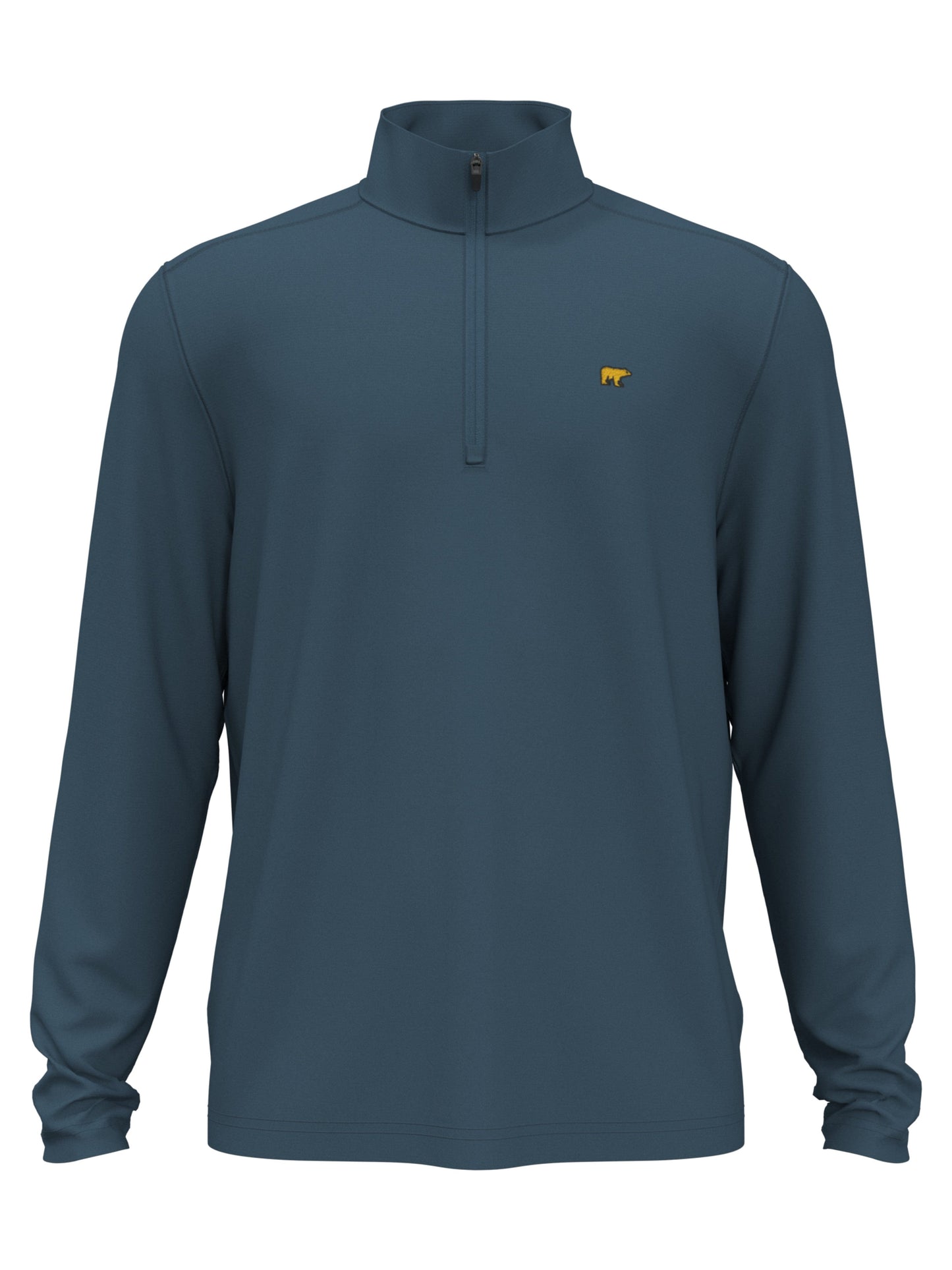 1/4 Zip Fleece Golf Pullover (Indian Teal)