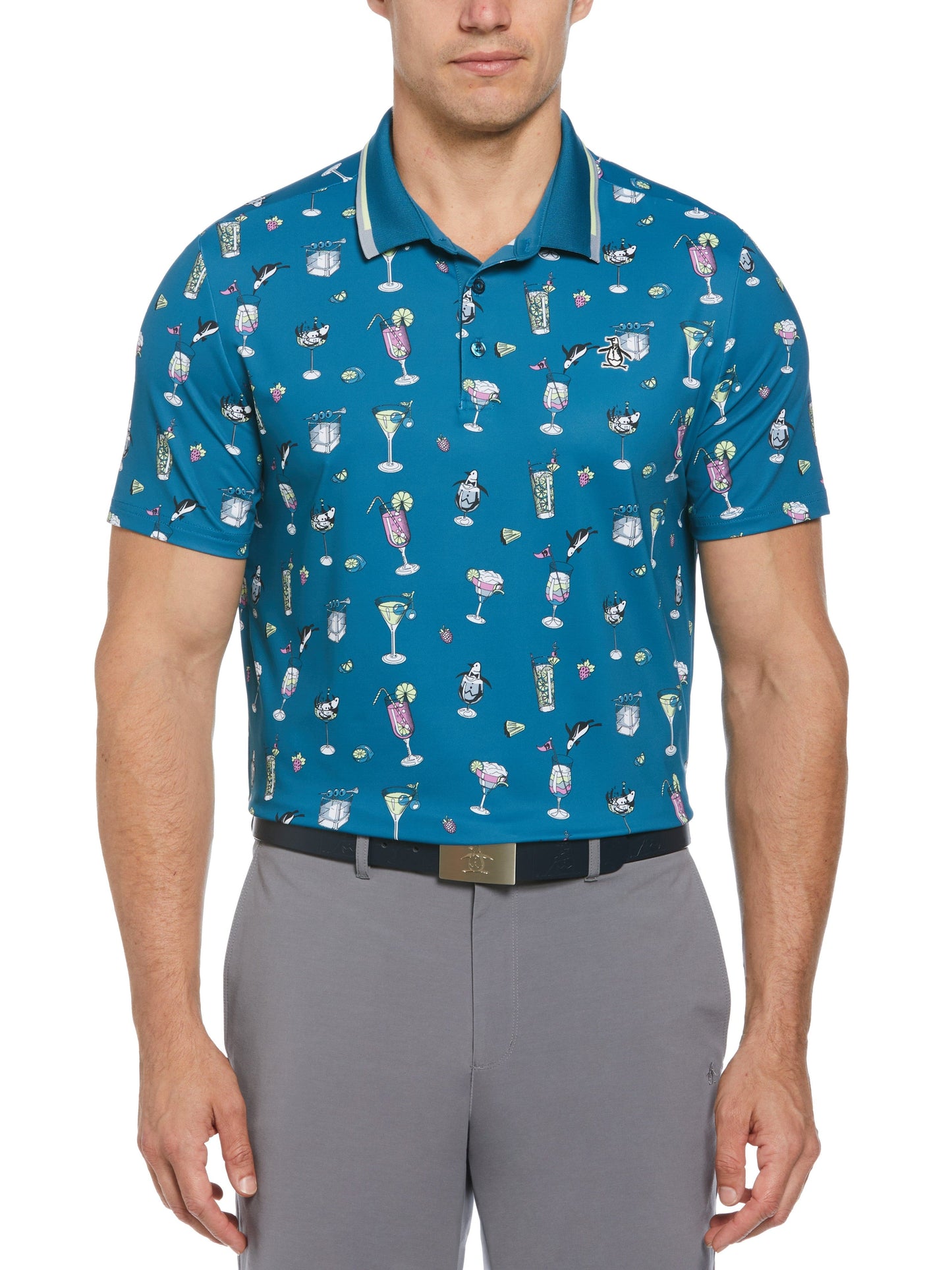 19th Hole Print Polo (Corsair)