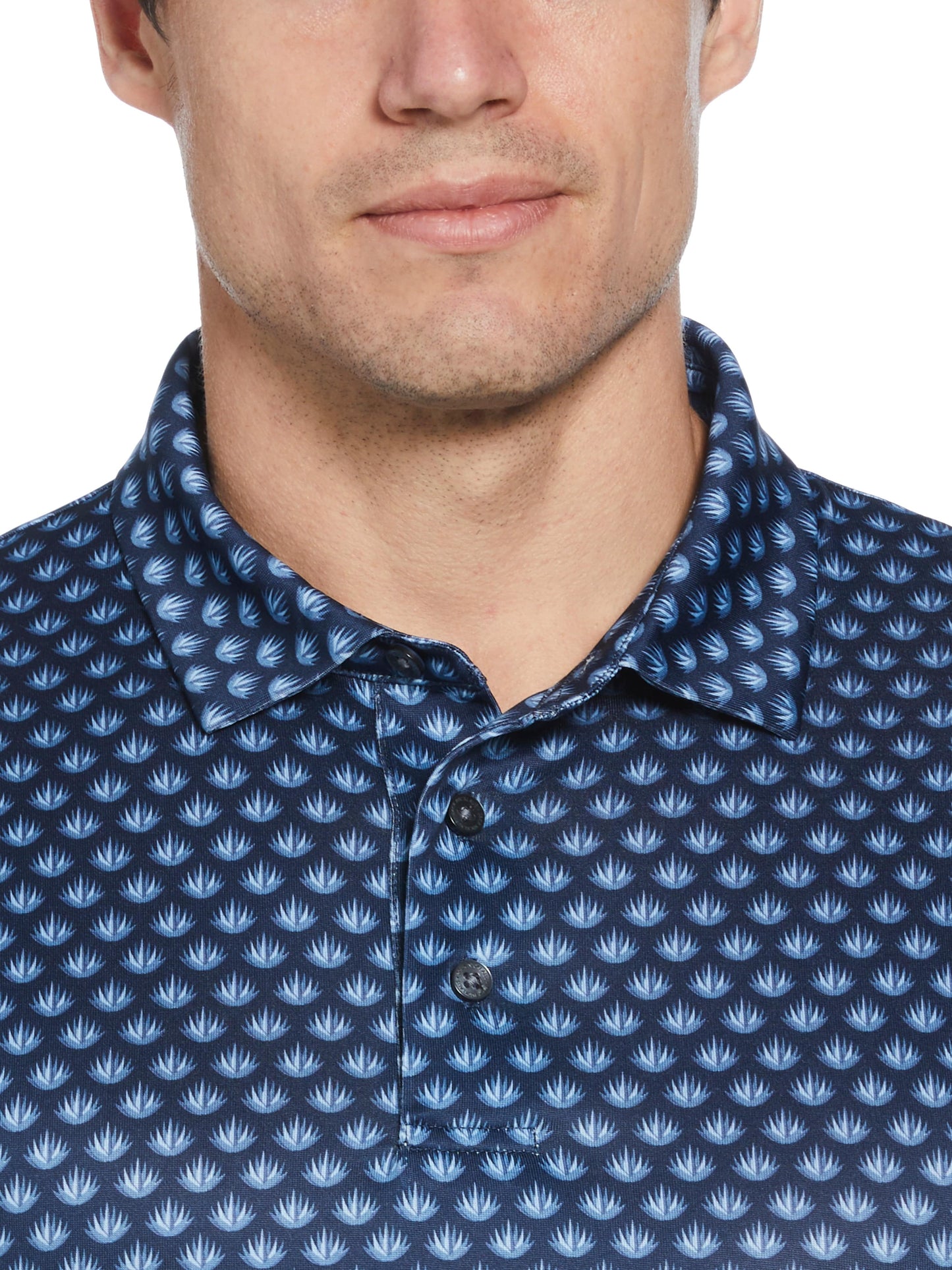 Men's Agave Print Golf Polo