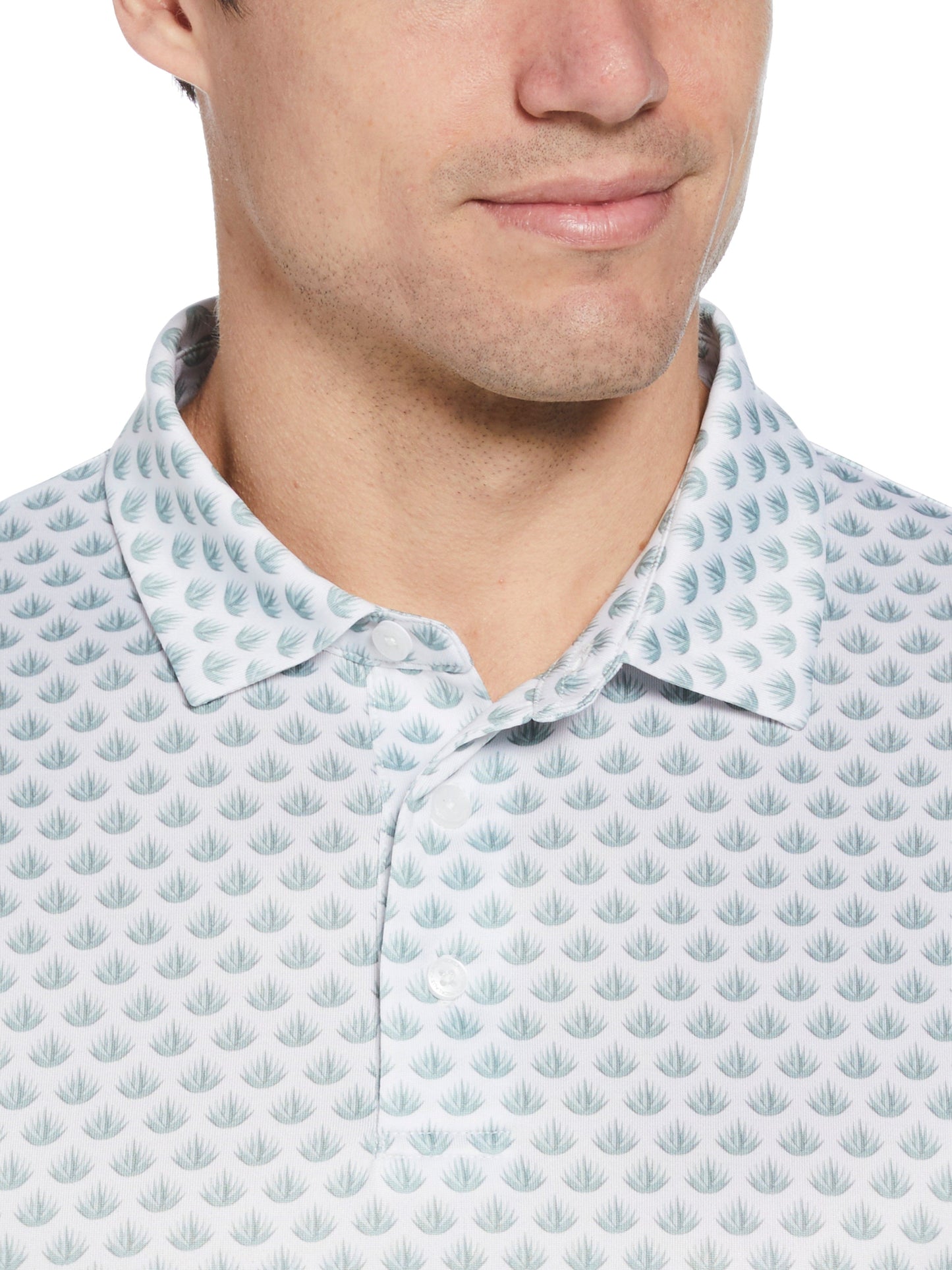 Men's Agave Print Golf Polo