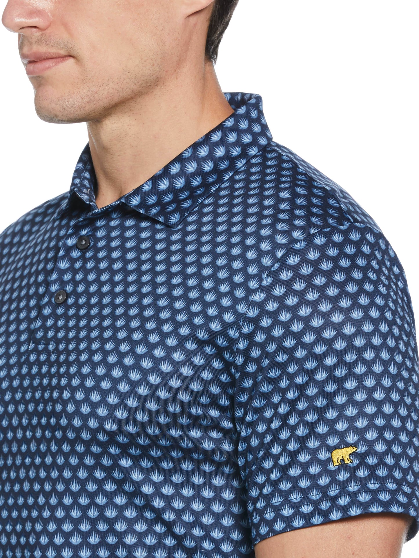 Men's Agave Print Golf Polo