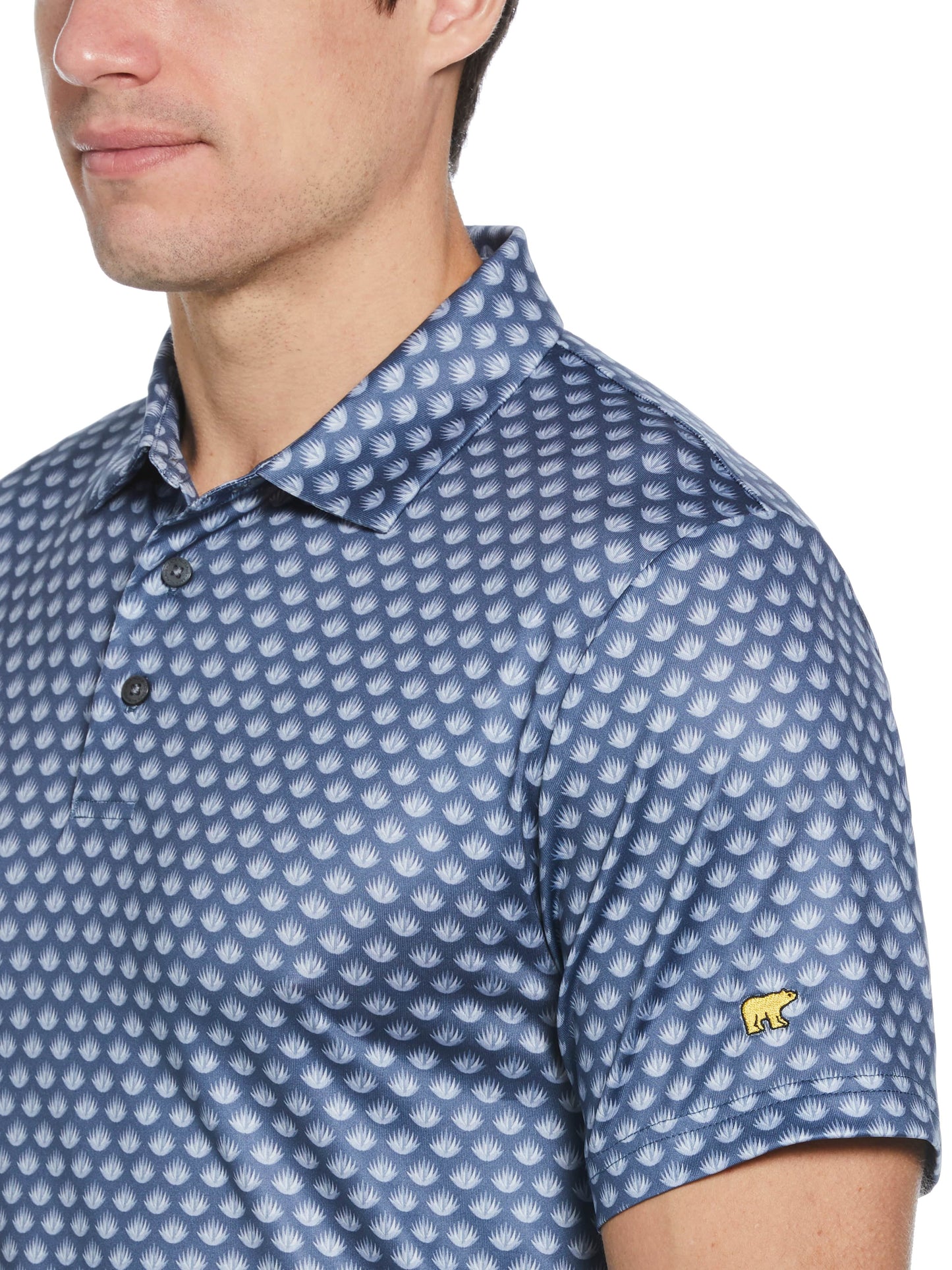 Men's Agave Print Golf Polo