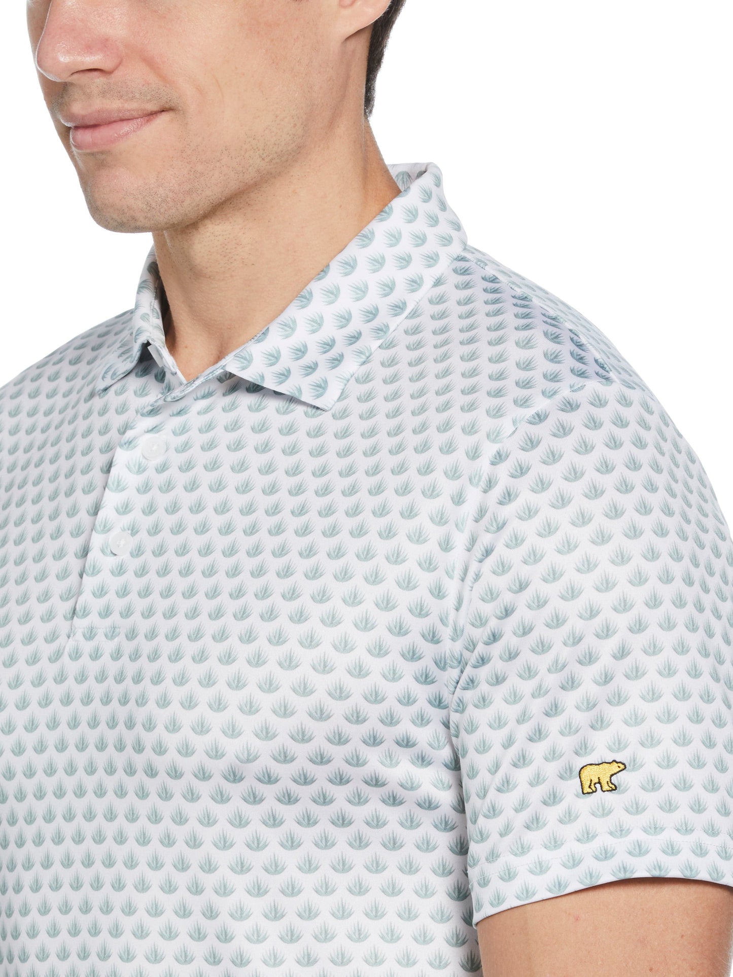 Men's Agave Print Golf Polo