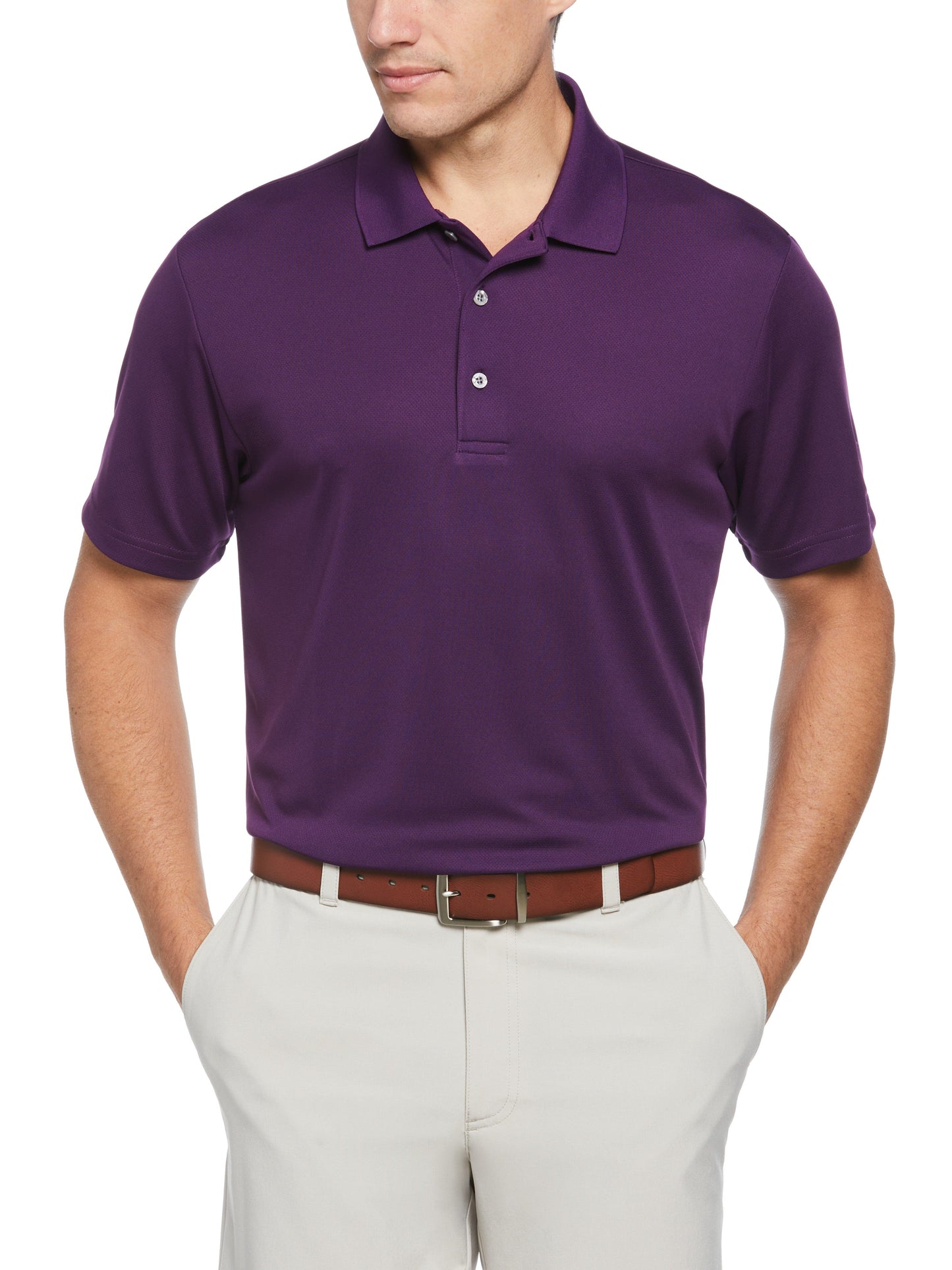 Airflux Mesh Golf Polo (Grape Royale)