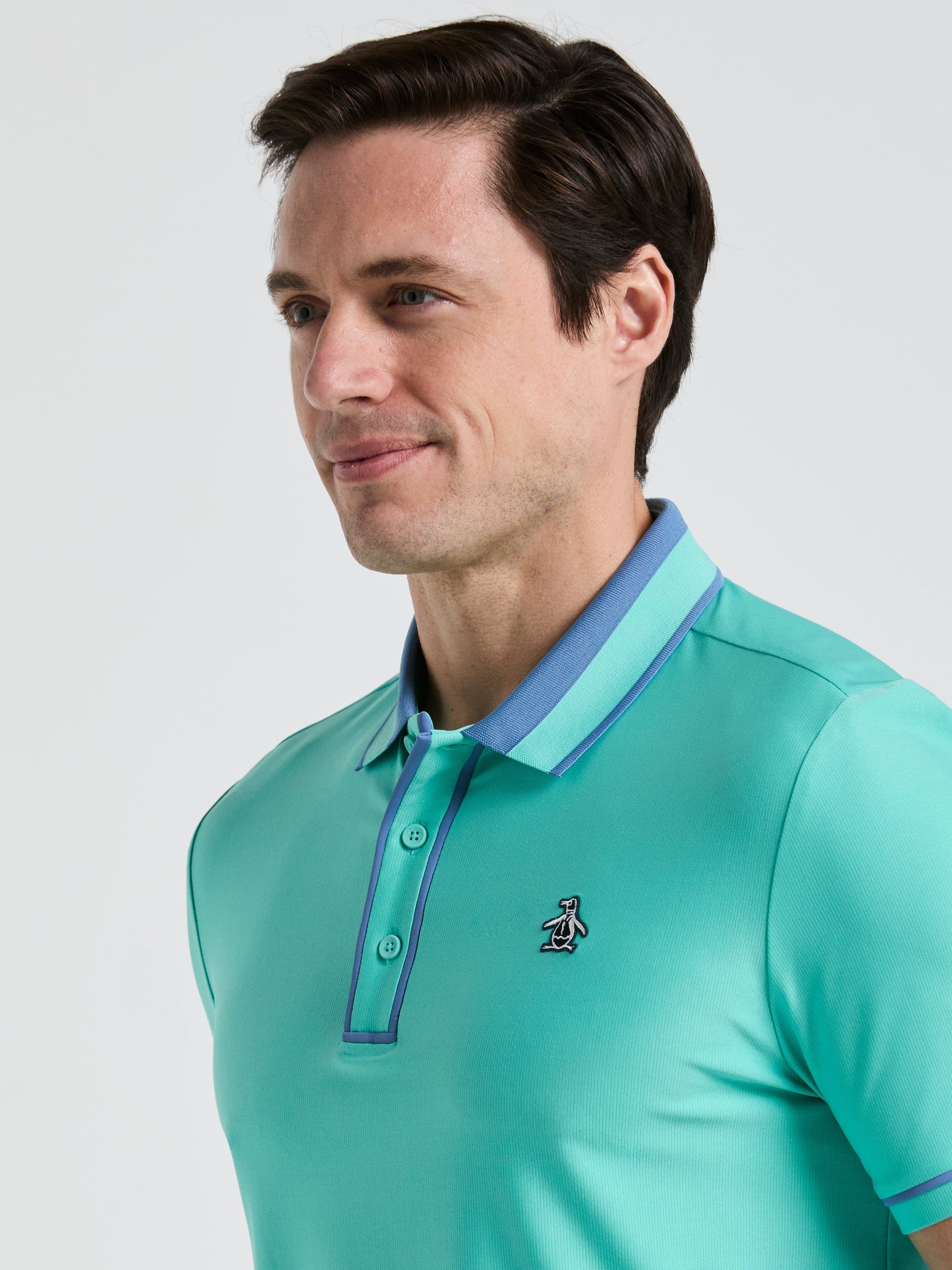 Men's All Over Palm Tree Bunker Print Golf Polo Shirt
