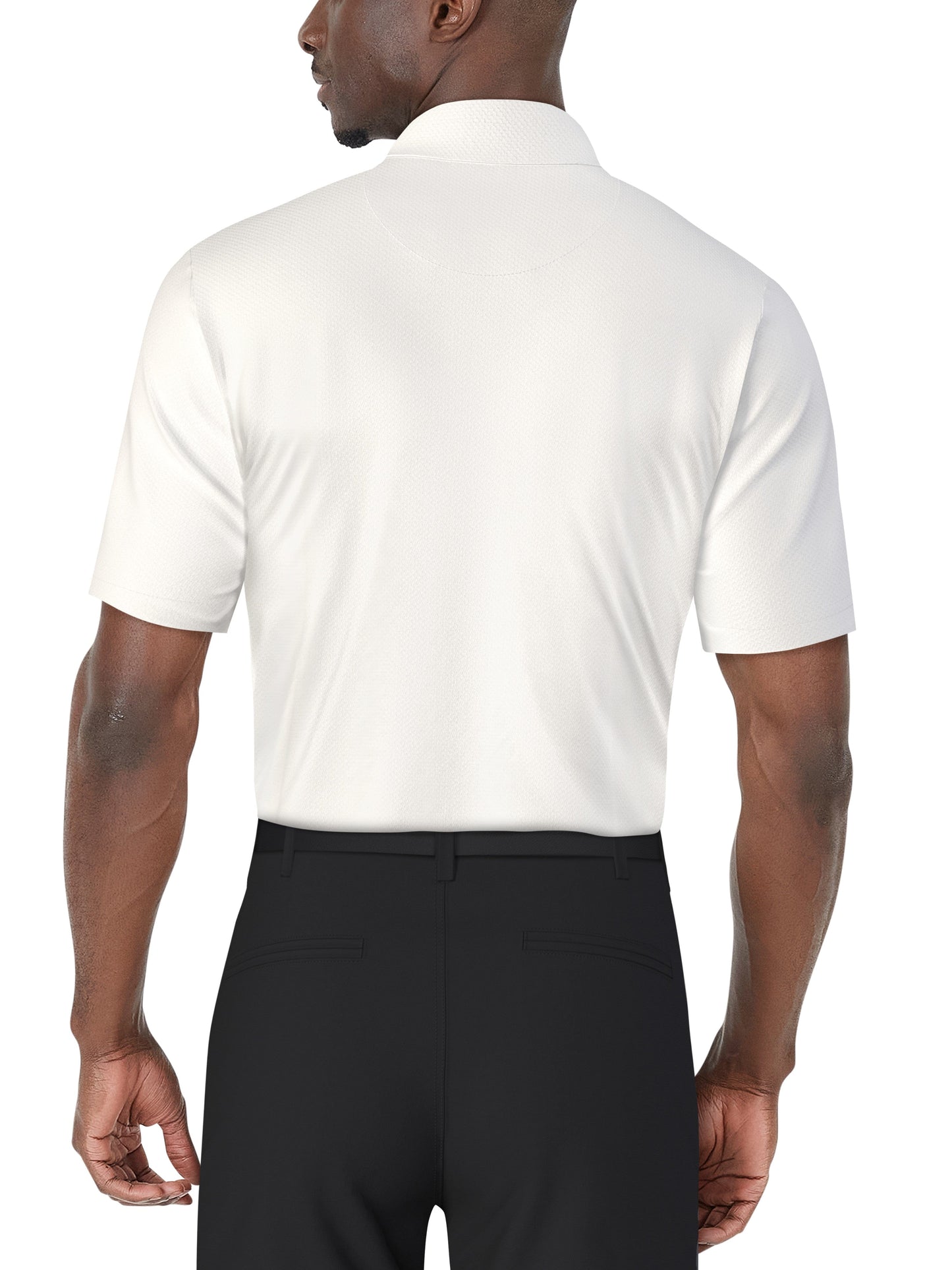 Men's Asymmetric Chest Stripe Print Polo