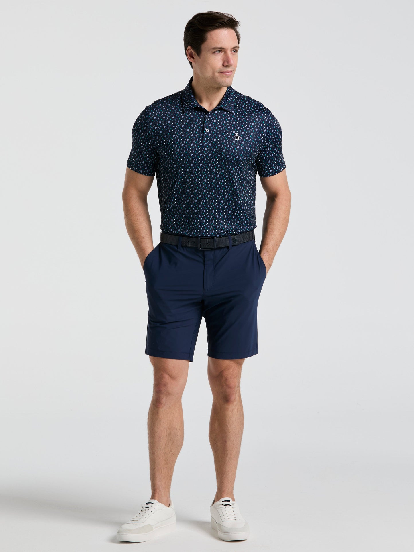 Men's Augusta Menu Print Golf Polo