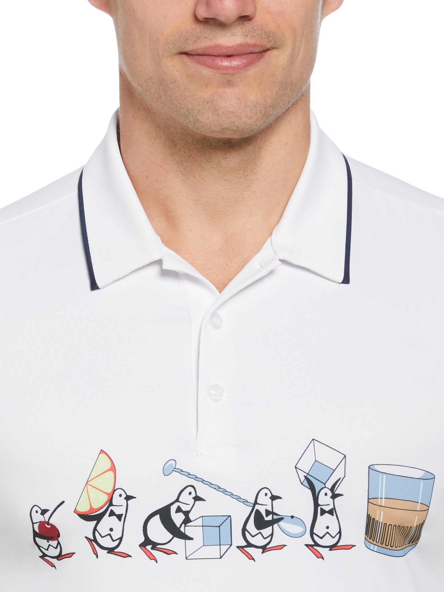 Men's Barback Pete Print Piped Polo