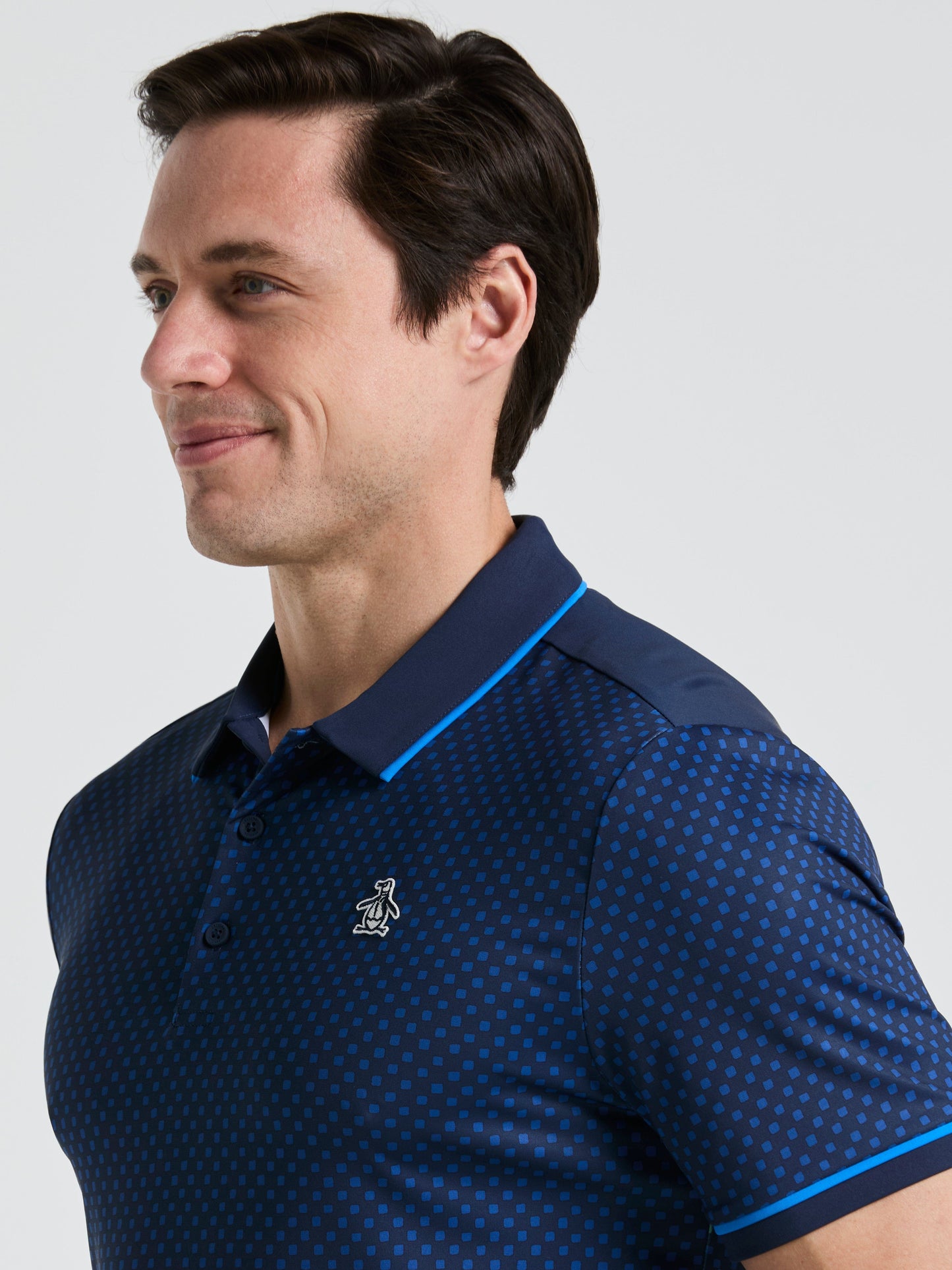 Men's Caddy Graphic Print Golf Polo