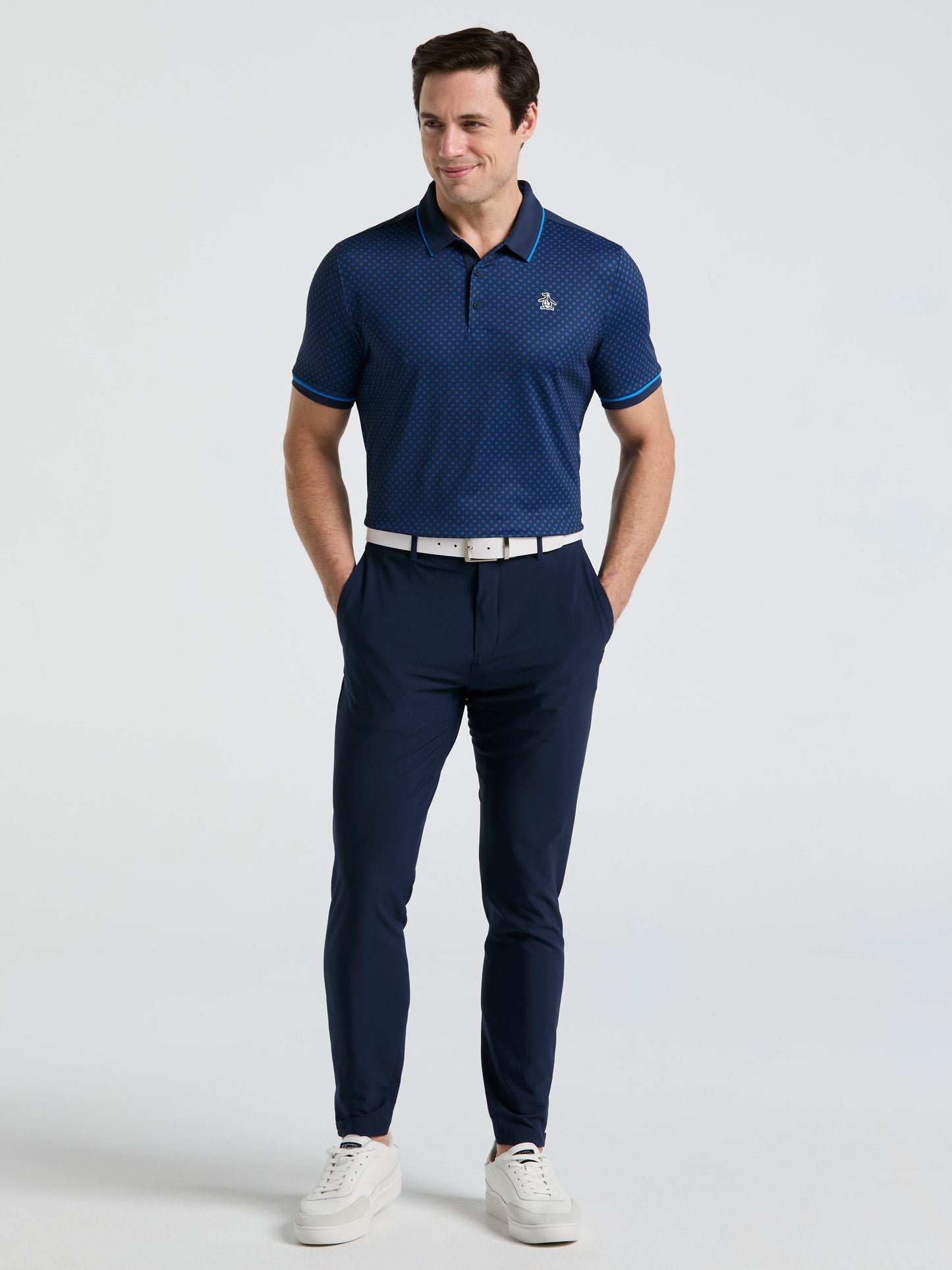 Men's Caddy Graphic Print Golf Polo