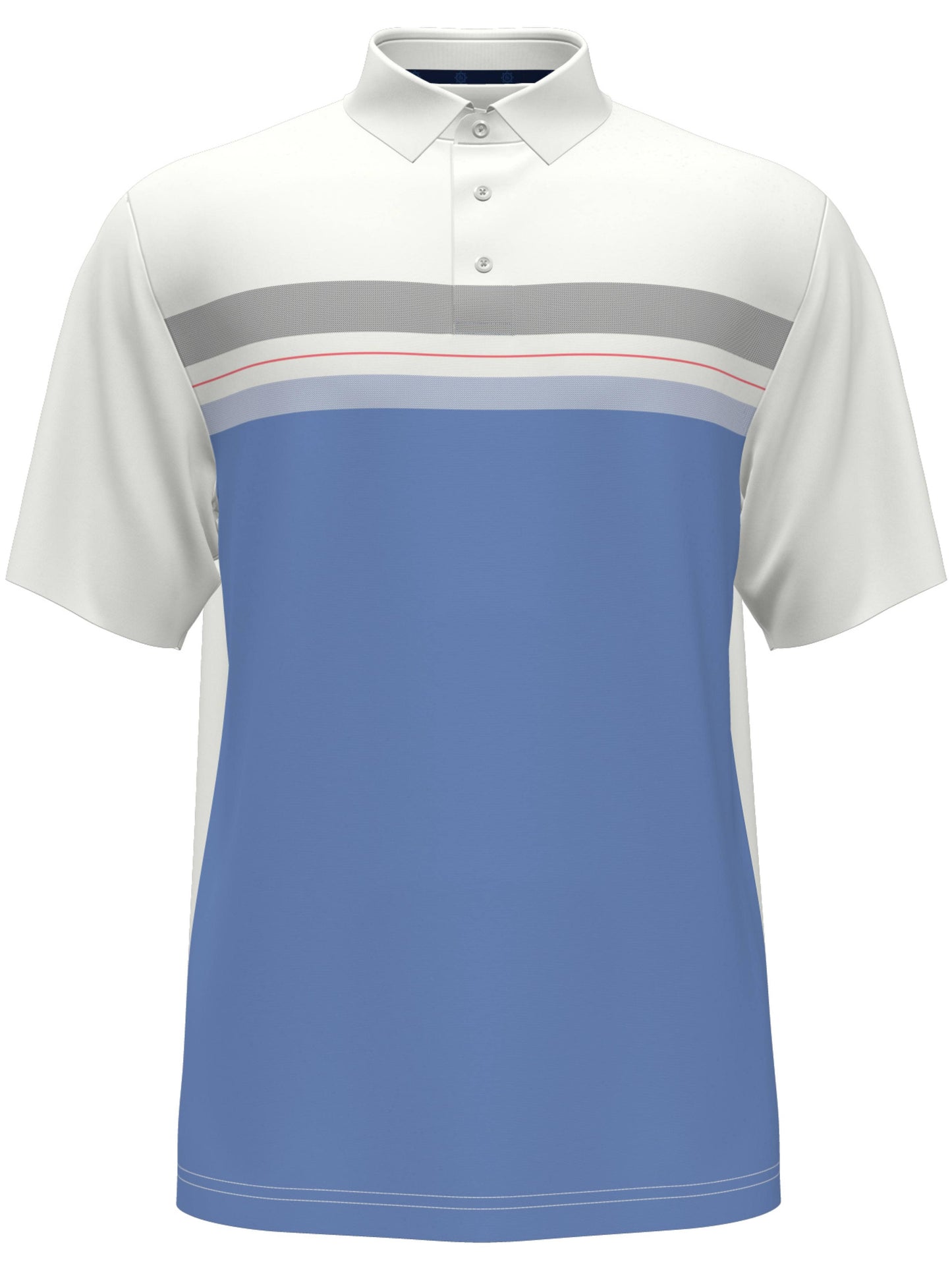 Men's Chest Stripe Golf Polo