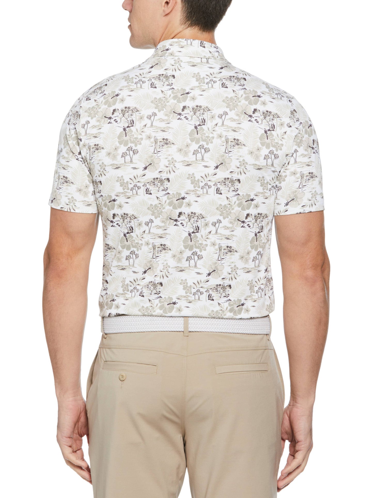 Men's Chi Chi Allover Floral Print Polo