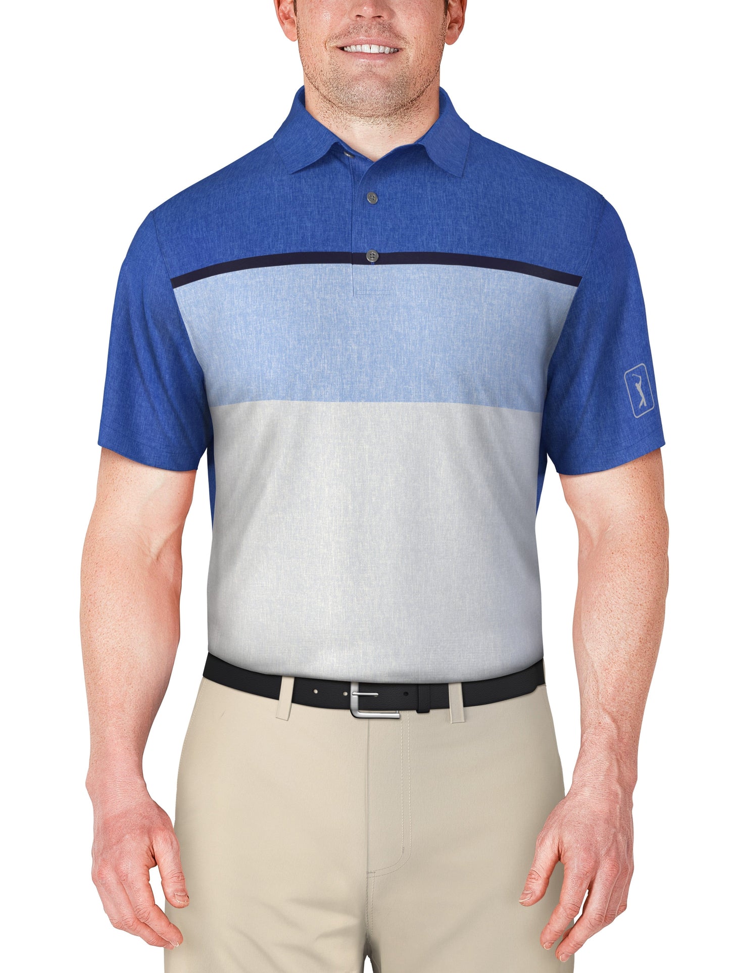 Color Block Golf Polo (Princess Blue)
