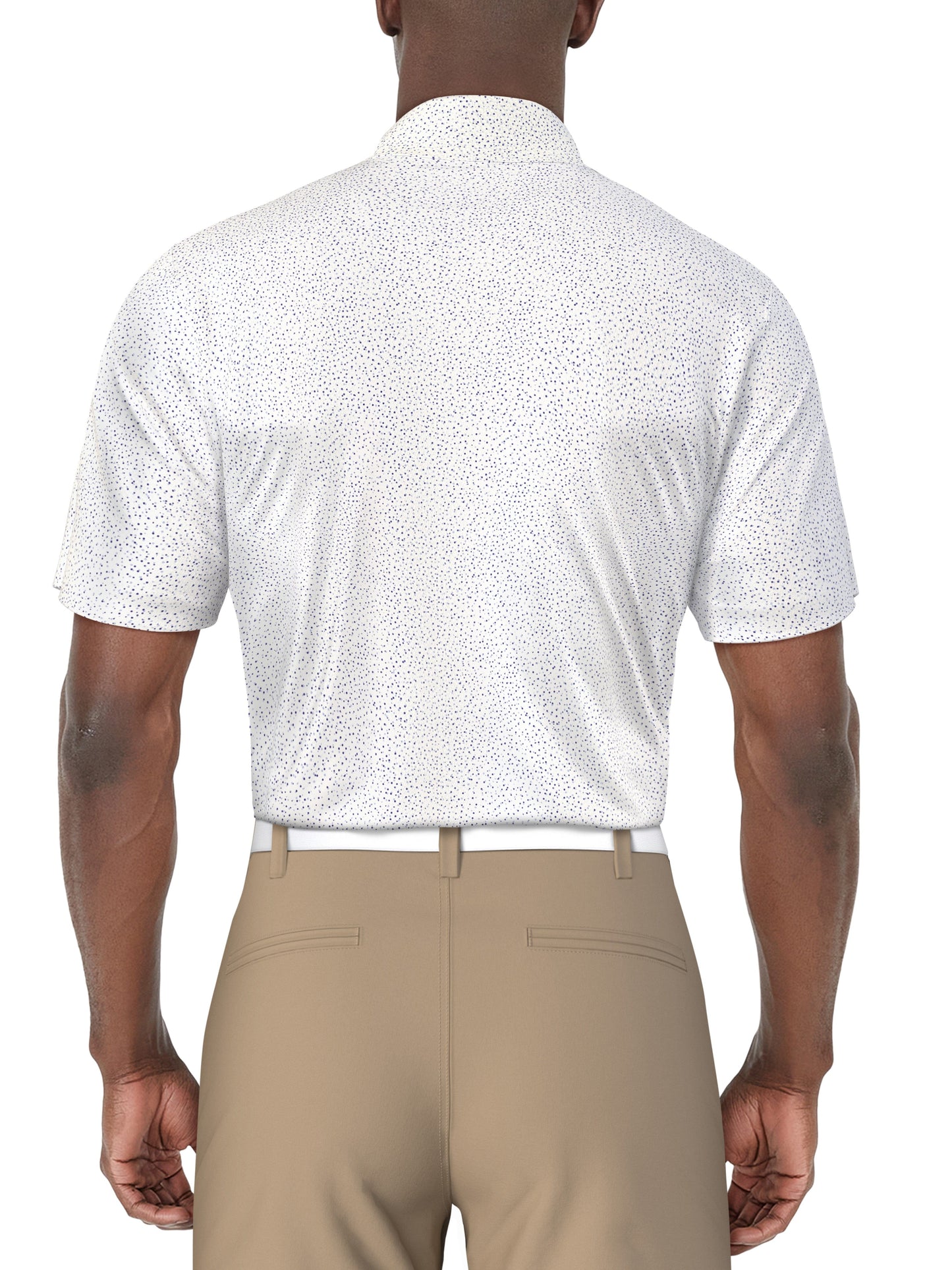 Men's Confetti Print Polo