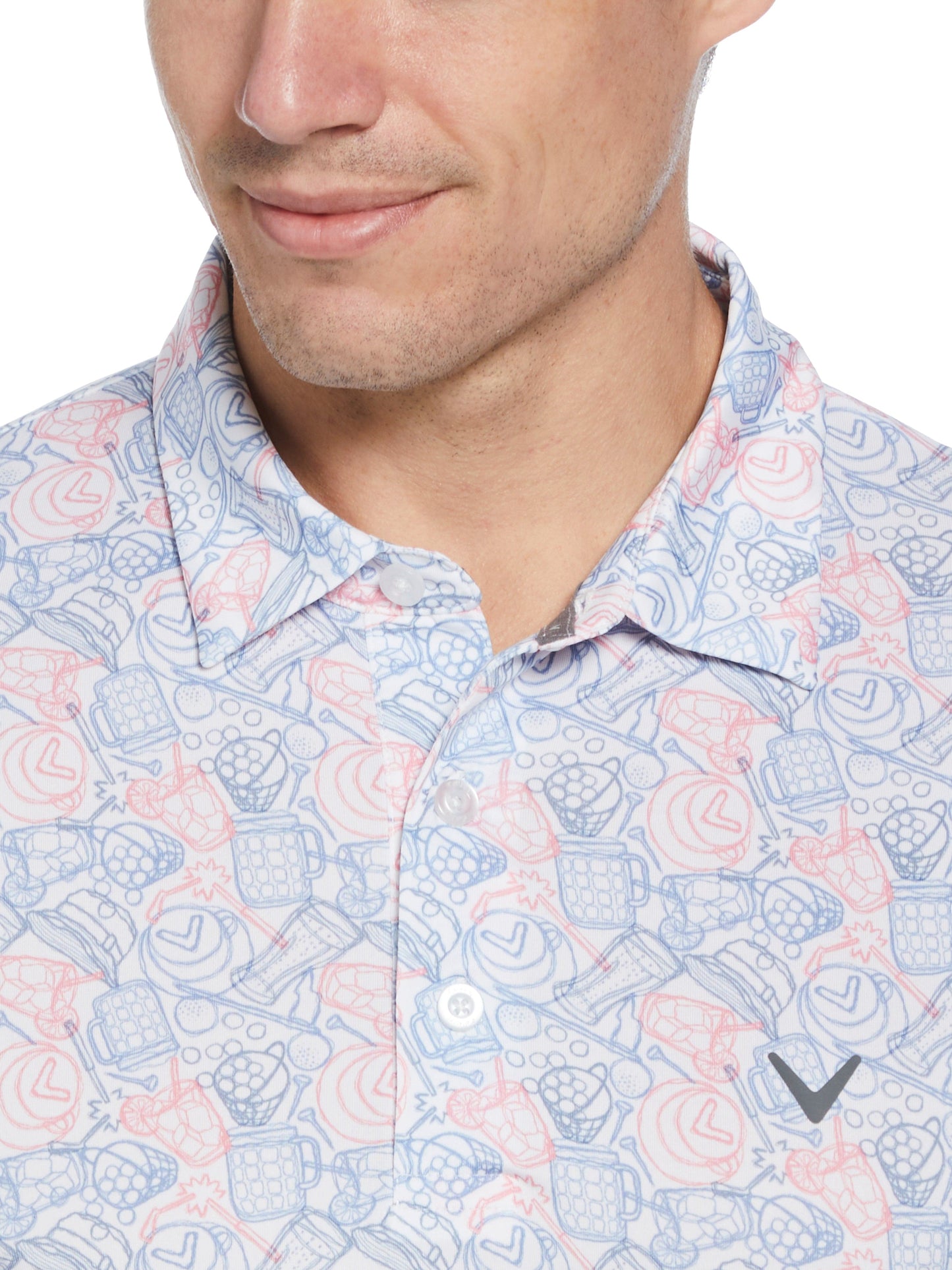 Men's Day On The Course Print Polo